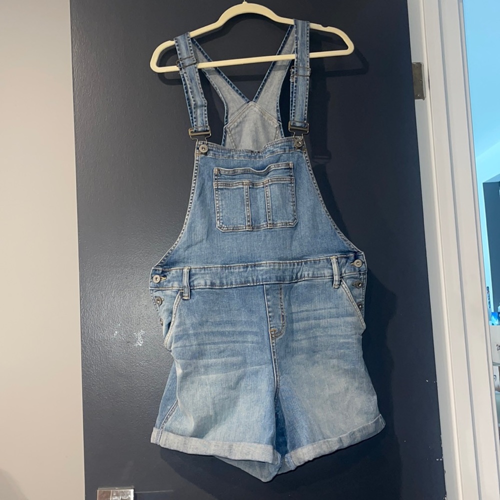 Torrid jean short overalls